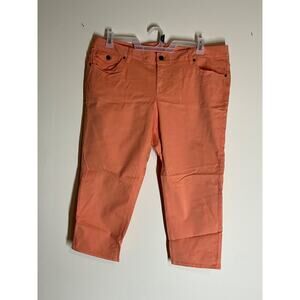 Signature capri 18 wp Womens Crop Pants Size 12/10 Coral